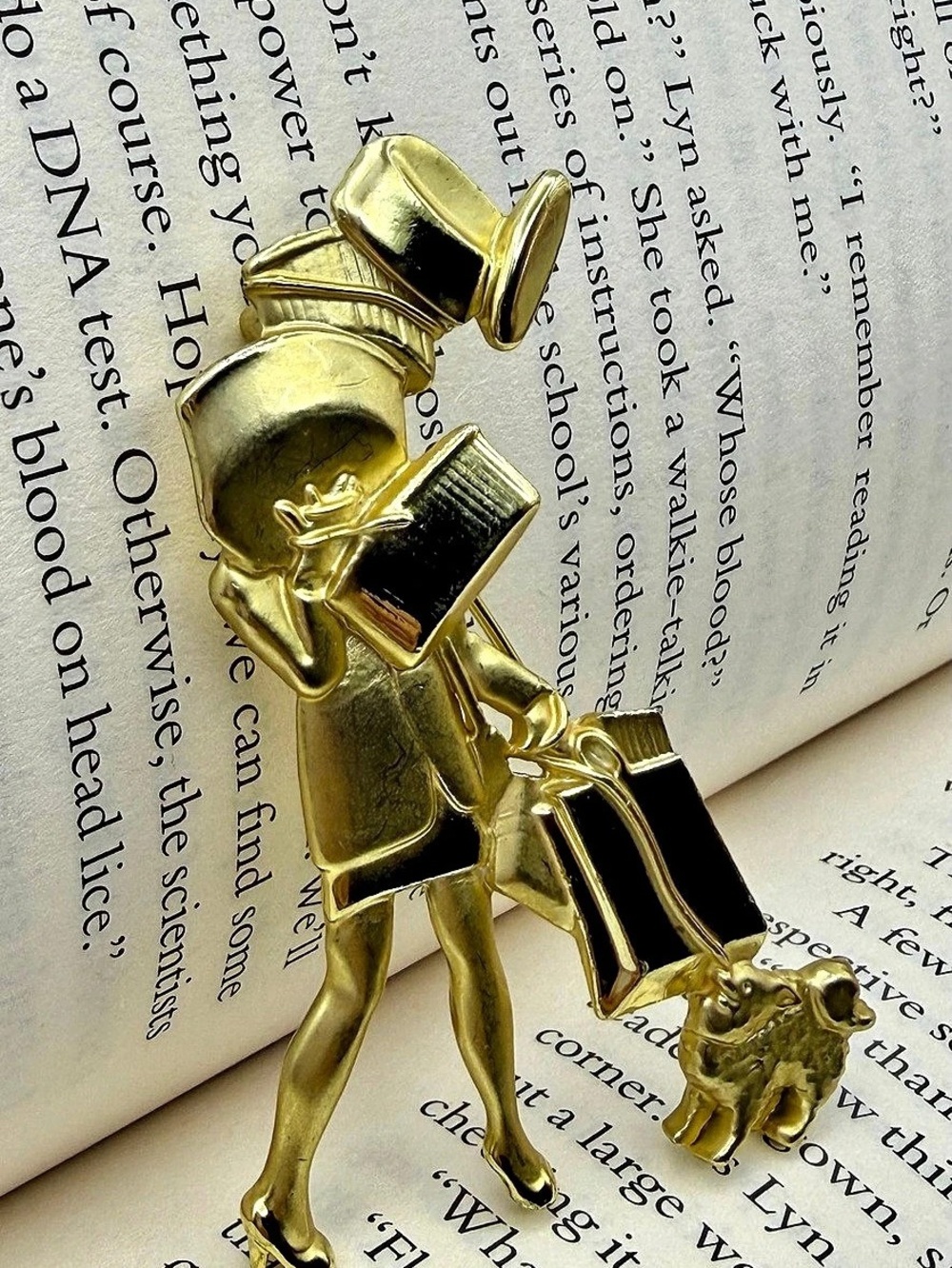 AJC Gold Statement Brooch